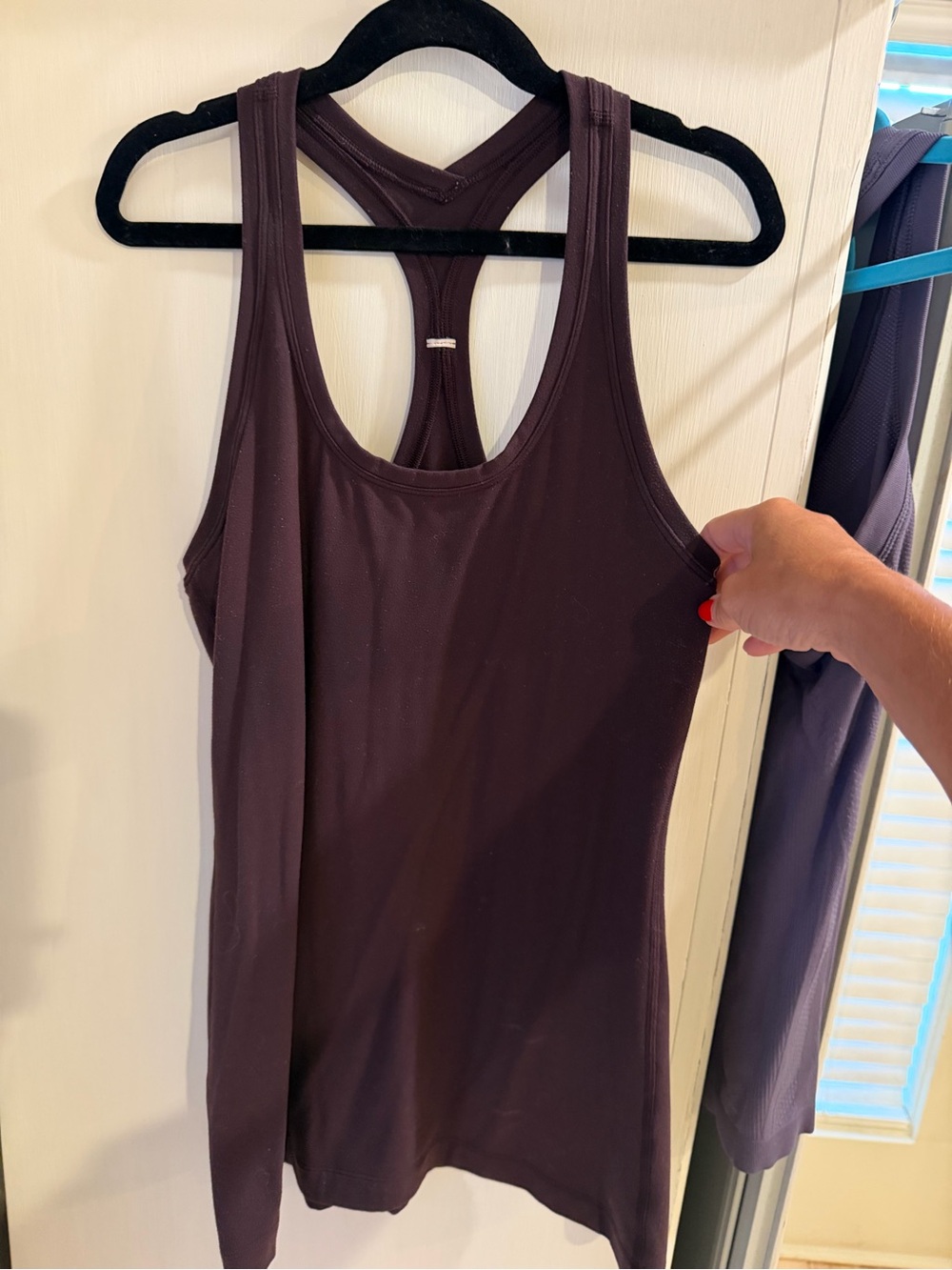 Lululemon Racerback Tank Top - dark plum! Size 4/6